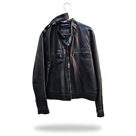 Ventcouvert Lederjacke Schwarz Schwarz