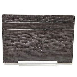 Loewe Leather Card Case Brown