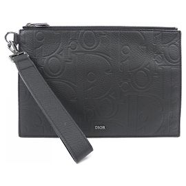 Christian Dior Dior A5 Pouch Clutch Bag Black