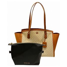 Michael Kors Signature PVC Tote Bag Weiß