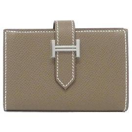 Carteira Mini Epsom Béarn da Hermès Marrom