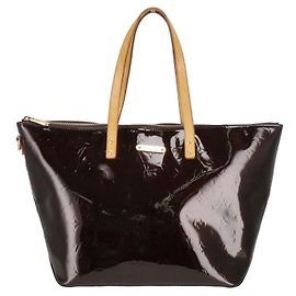 Louis Vuitton Bellevue GM Monogram Vernis Tote Lila