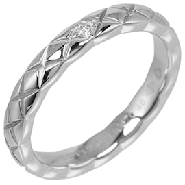Chanel-Chanel Coco Crush Pt950 Platinum Diamond Ring-Silvery,Metallic