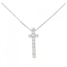 Collar de Diamantes en Oro Blanco 750 Piaget Plata Metálico