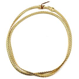 Givenchy Gold Decorative Chain Necklace Golden Metallic