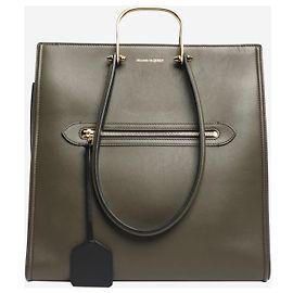 Alexander Mcqueen Bolsa de couro The Tall Story verde exército Verde