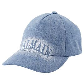 Chapéu Logo Emb - Balmain - Algodão - Azul Azul