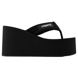 Sandali con zeppa - Coperni - Pelle - Nero Nero