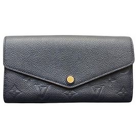 Portafoglio Lungo Sarah Monogram Empreinte di Louis Vuitton Blu