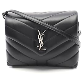Yves Saint Laurent Borsa a Spalla in Pelle LOULOU TOY di Saint Laurent Nero