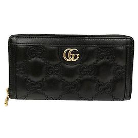Gucci GG Marmont Leather Long Wallet Black
