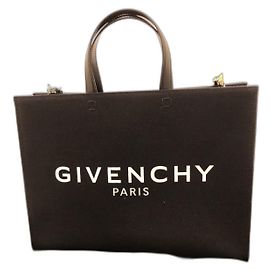 Givenchy G-Tote Medium Black Cotton Bag Black
