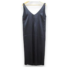 Autre Marque AP STUDIO Satin Kleid Blau