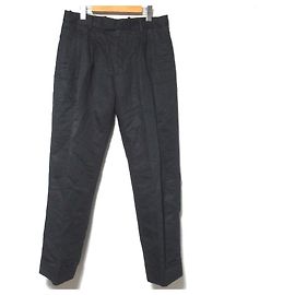 Calças de linho e algodão com 3 pregas Paul Smith Preto