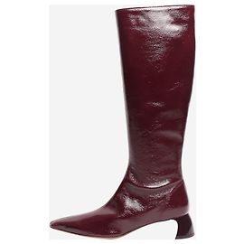 Tibi Serra Boris knee-high boots - size EU 39 Dark red