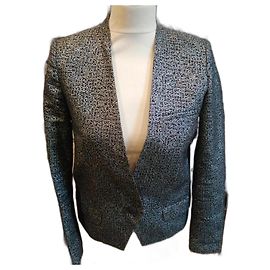 Zadig & Voltaire metallic holographic blazer Metallic