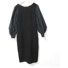 Autre Marque Tiara 23SS Wool Blend Dress Black