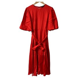 kate spade Martini Silk Blend Dress Red