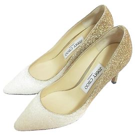 Escarpins Romy 85 de Jimmy Choo Marron Blanc