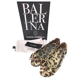 Dolce & Gabbana Chaussures plates imprimé léopard Dolce&Gabbana Marron Beige