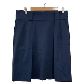 Saia de twill de algodão Prada Azul Azul marinho