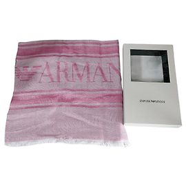 Emporio Armani Eagle Logo Large Stole Pink