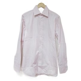 Camicia a maniche lunghe a righe Ermenegildo Zegna Rosa Bianco