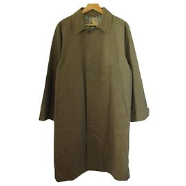 Christian Dior Check Lining Cotton Balmacaan Coat Green
