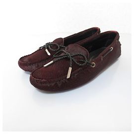 Mocassins de conduite Gommini de Tod's Marron Bordeaux