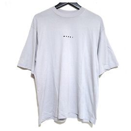 T-shirt Oversized in Cotone Marni Marrone