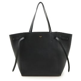 Céline Sac cabas Phantom Small de Celine en cuir noir Noir
