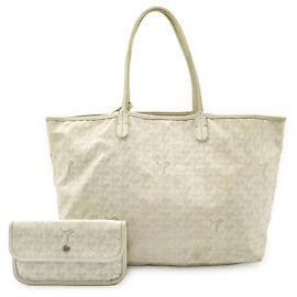 Bolsa Tote Goyard Saint Louis PM Marrom Branco