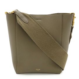 Céline CELINE Sangle Petit Sac à Bandoulière Gris