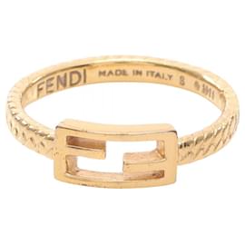 Fendi vergoldeter Eimer-Ring Golden