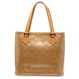 Louis Vuitton Beige Monogram Vernis Houston Beige
