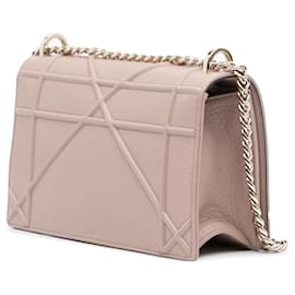Dior-Dior Pink Medium Grained Calfskin Diorama Flap-Pink