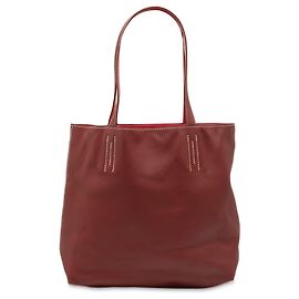Hermès Rojo Veau Sikkim Double Sens 28 Roja Burdeos