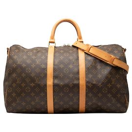 Louis Vuitton Monogram Keepall Bandoulière 50 Marrone