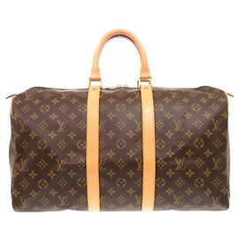 Louis Vuitton Keepall 45 Monogram Boston Tasche Braun