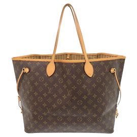 Louis Vuitton Neverfull GM Monogram Tote Bag Braun