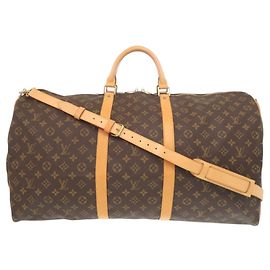 Sac Keepall Bandoulière 60 Monogram Louis Vuitton Marron