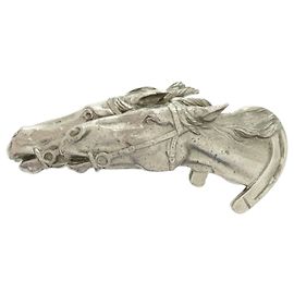 Abrebotellas de metal cabeza de caballo Gucci Plata