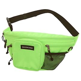 Balenciaga-Bolsa de cinto multi-zip Explorer da Balenciaga-Preto,Verde