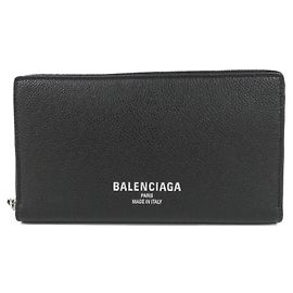 Cartera con cremallera continental Balenciaga Negro