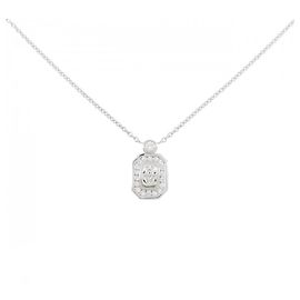 Collar Péndulo de Diamante en Oro Blanco Harry Winston Dorado