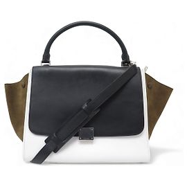 Céline BORSA CELINE TRAPEZE MM 169543 IN PELLE E CAMOSCIO TRICOLORE Multicolore