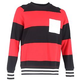 Burberry Rugby-Streifen Sweatshirt aus mehrfarbigem Baumwollstoff Mehrfarben