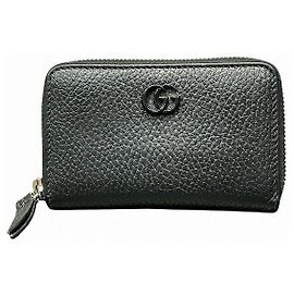 Gucci GG Marmont Leather Coin Case Black
