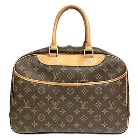 Louis Vuitton Deauville Monogram Handbag Brown