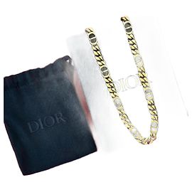 Collier Christian Dior Doré Métallisé